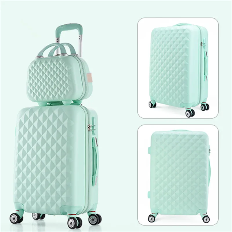 14 20 22 24 28Inches(Sold By 2 Pieces Set) Abs Pc Hardside Trolley Luggage