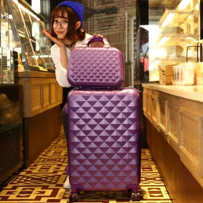 14 24 Inch Women Suitcase Spinner Wheel Girls Suitcase Rolling Luggageboxes Travel Bag Trolley Case