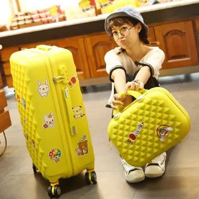 14 24 Inch Women Suitcase Spinner Wheel Girls Suitcase Rolling Luggageboxes Travel Bag Trolley Case