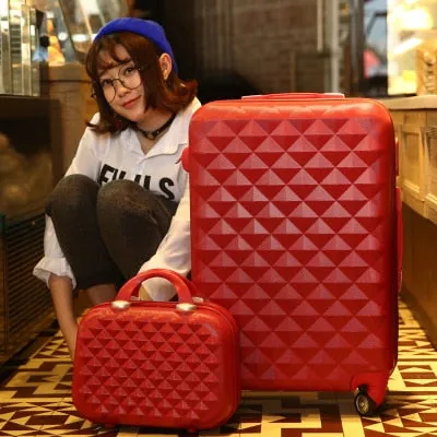 14 24 Inch Women Suitcase Spinner Wheel Girls Suitcase Rolling Luggageboxes Travel Bag Trolley Case