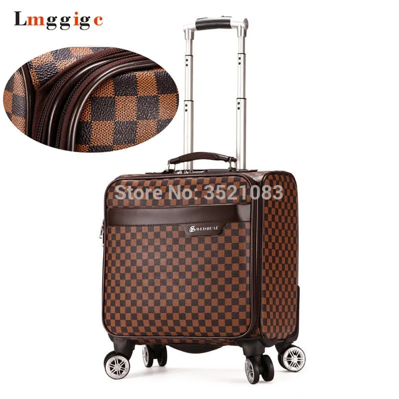 16" Inch Women Classic Rolling Travel Luggage Suitcase Bag,Men Wheel Drag Box ,High Quality