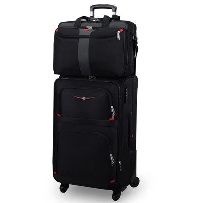 18 20 22 24 26 28Inches Picture Commercial Trolley Luggage Sets On Universal Wheels With 15Inch