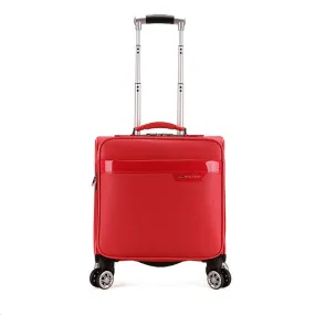 18 Fashion Trolley Luggage Women'S Universal Wheels Red Small Luggage Travel Bag Male Pu