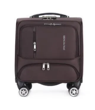 18 Inch Luggage Suitcase Oxford Cabin Boarding Spinner Suitcase Men Travel Rolling Luggage Bag On