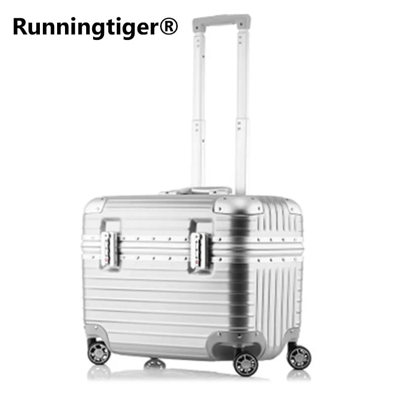 18Inch Captain Airborne Chassis Fashion Camera Box Aluminum Frame Luggage Men And Women Universal