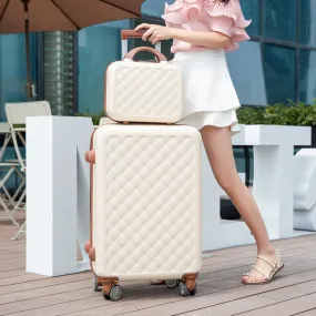 2 Piece Set Suitcase,Small Fresh Universal Wheel Luggage,20"Boarding Box,24"/26"Men And Women Trend