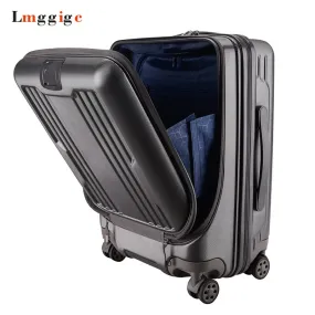 20 Inch Cabin Rolling Travel Luggage Suitcase Case With Laptop Bag,Women Pc Wheel Upscale Trolley ,