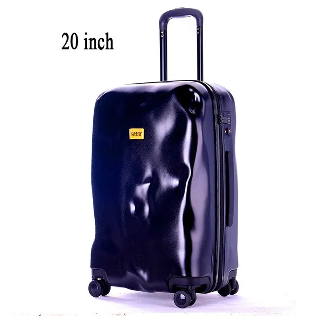 2016 New Fashion Crash Mode Solid Zipper Design Trolley Suitcase/Tsa Lock Luggage Suitcases/Women