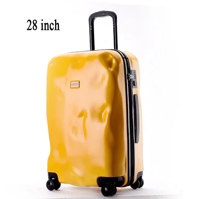 2016 New Fashion Crash Mode Solid Zipper Design Trolley Suitcase/Tsa Lock Luggage Suitcases/Women