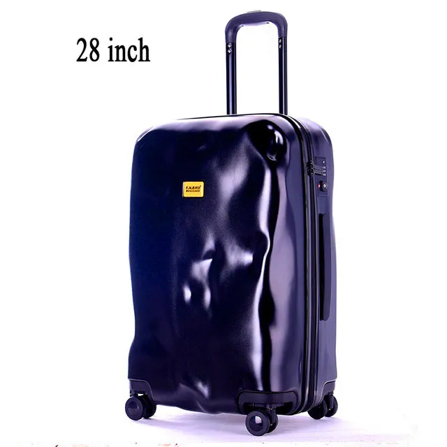 2016 New Fashion Crash Mode Solid Zipper Design Trolley Suitcase/Tsa Lock Luggage Suitcases/Women