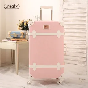 2018 Girl Style Travel Luggage 20"22"24" Large Size Custom Suitcase Carry-Ones Leather Pu Good