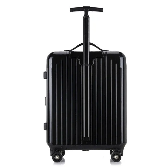 2018 High-End Business Ultra-Light Suitcase Single Pole Caster Trolley Case For Men And Women