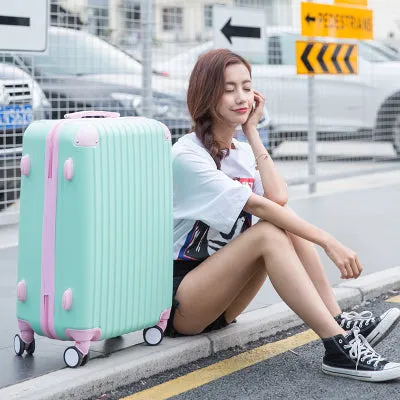 2018 New Fashion Rolling Luggage Bag,Women Travel Suitcase,Universal Wheel Abs Trolley