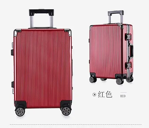 2018 New High-End Aluminum Frame Pc Trolley Case Universal Wheel Men And Women Business Suitcase