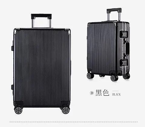 2018 New High-End Aluminum Frame Pc Trolley Case Universal Wheel Men And Women Business Suitcase