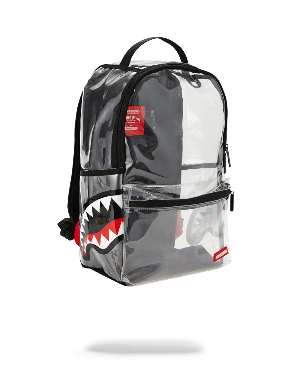 20/20 VISION DOUBLE CARGO SIDE SHARK CLEAR BACKPACK