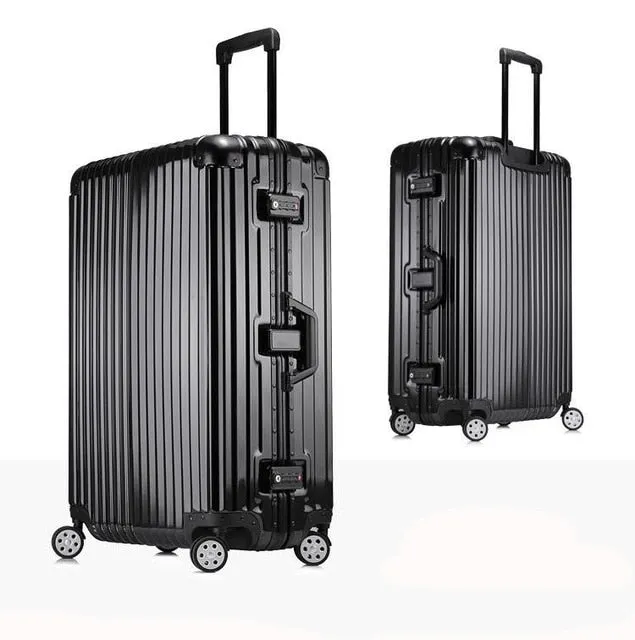 20''22''24''26''29'' Classic Rolling Luggage Aluminium Frame Trolley Solid Travel Cabin Women