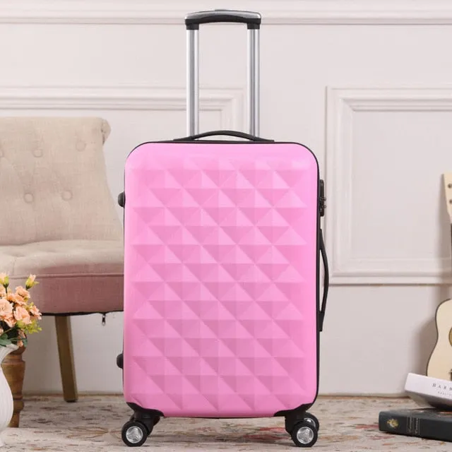 20/24 Inch Abs Girl Students Fashion Spinner Trolley Case Child Travel Luggage Men Rolling Suitcase