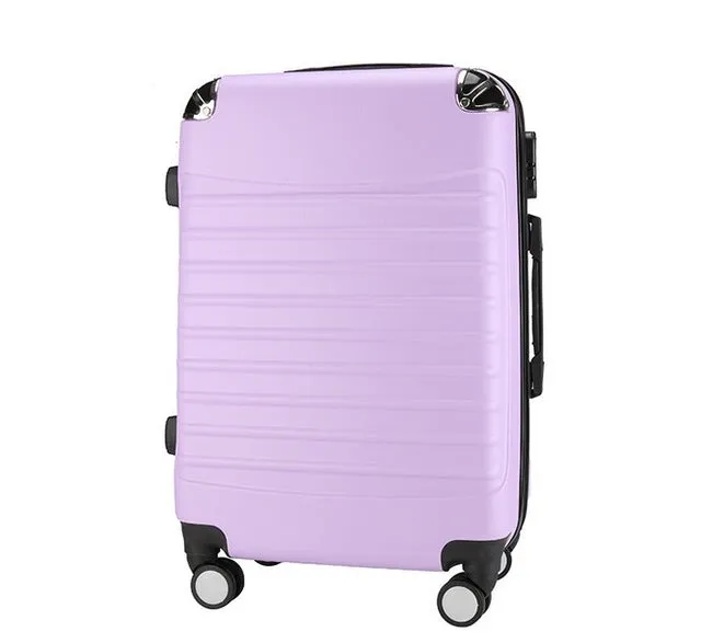 20/24 Inches Abs Girl Students Spinner Trolley Case Child Creative Travel Luggage Rolling