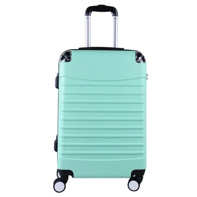 20/24 Inches Abs Girl Students Spinner Trolley Case Child Creative Travel Luggage Rolling