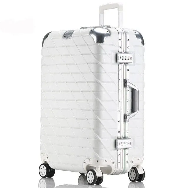 20'24'26'29' Aluminum Frame Rolling Luggage Spinner Travel Suitcase Original 3D Luggage Women