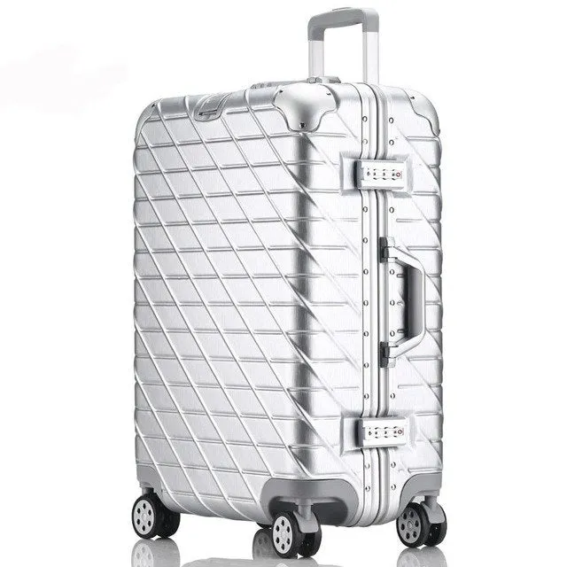 20'24'26'29' Aluminum Frame Rolling Luggage Spinner Travel Suitcase Original 3D Luggage Women