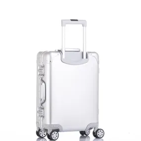 20'24'26'29' Vintage Aluminum Rolling Luggage Spinner Travel Suitcase Original Luggage Women