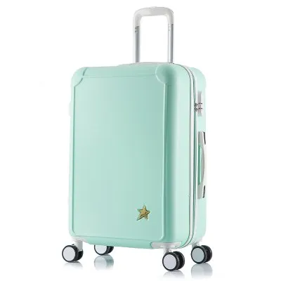 20"24 Inches Combination Lock Trolley Case Abs Students Women Travel Frosted  Luggage Rolling