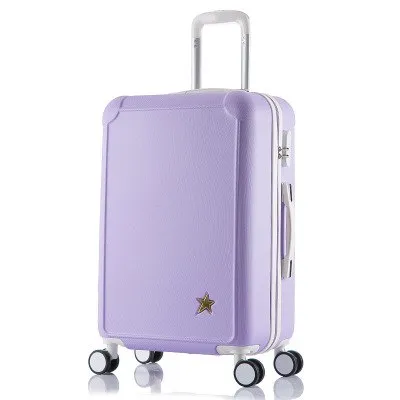 20"24 Inches Combination Lock Trolley Case Abs Students Women Travel Frosted  Luggage Rolling