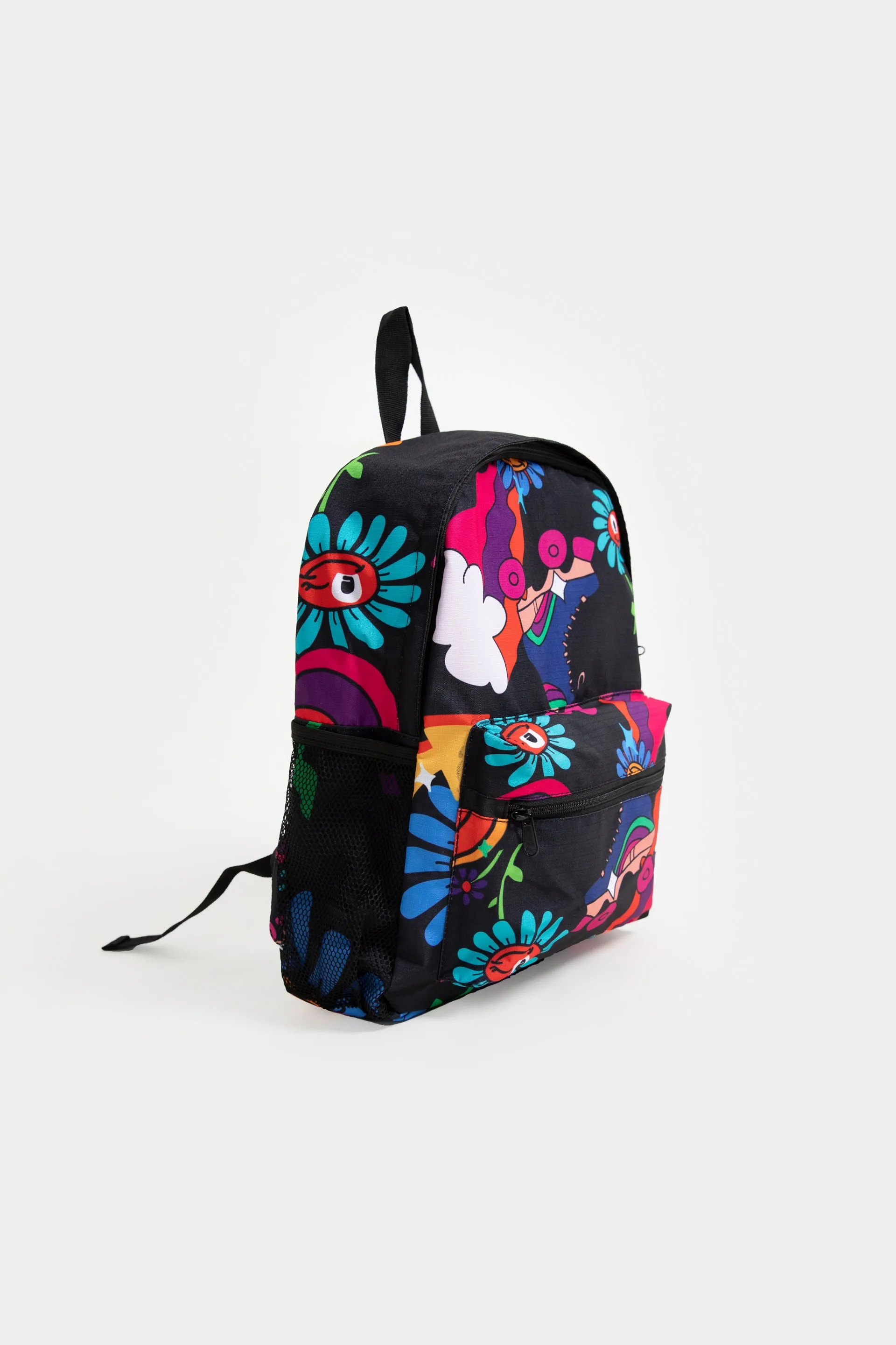 All-Over Floral Print Backpack