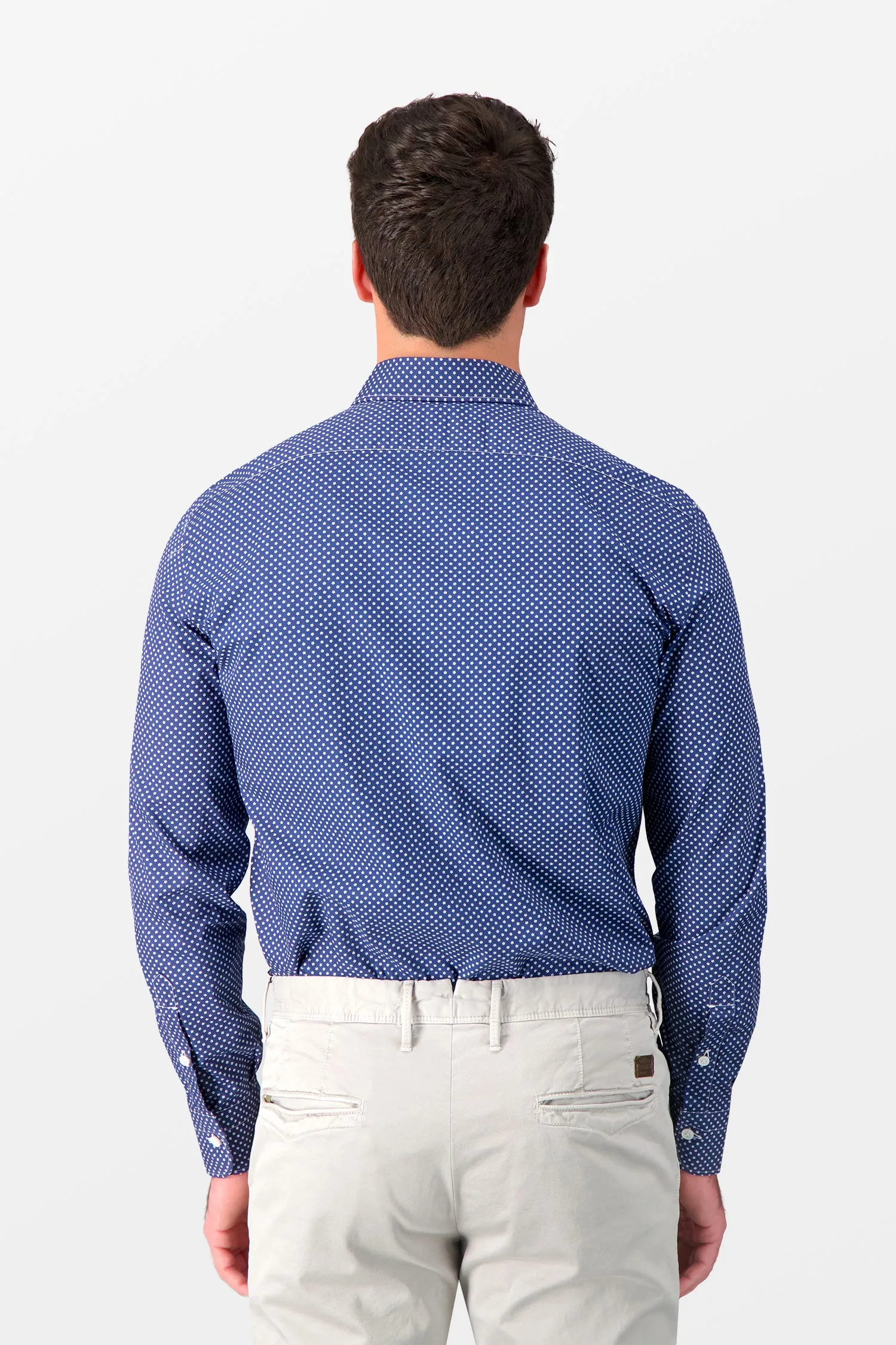 Barba Napoli Blue Classic Shirt