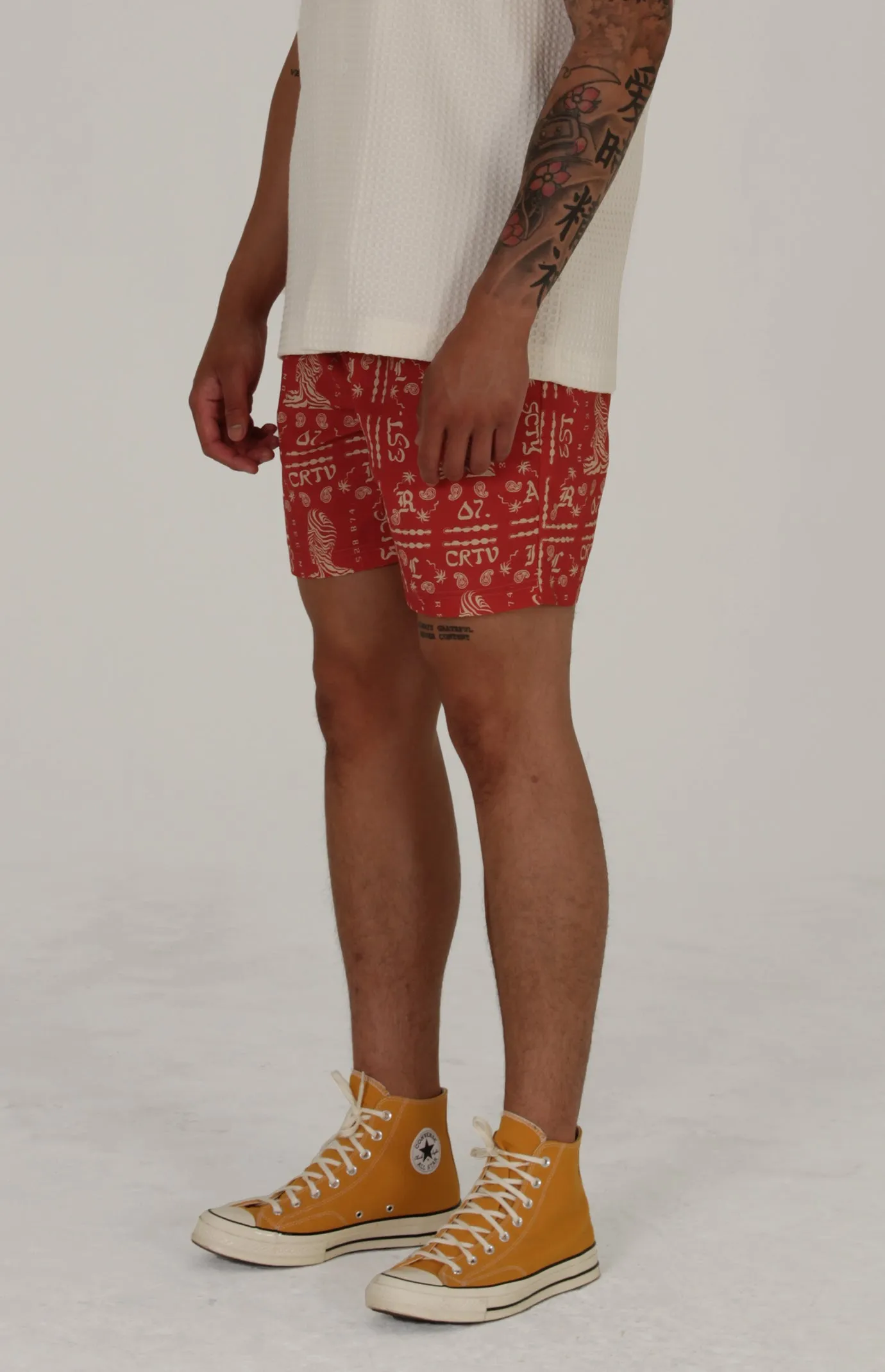 Barry Nylon Short | Brick