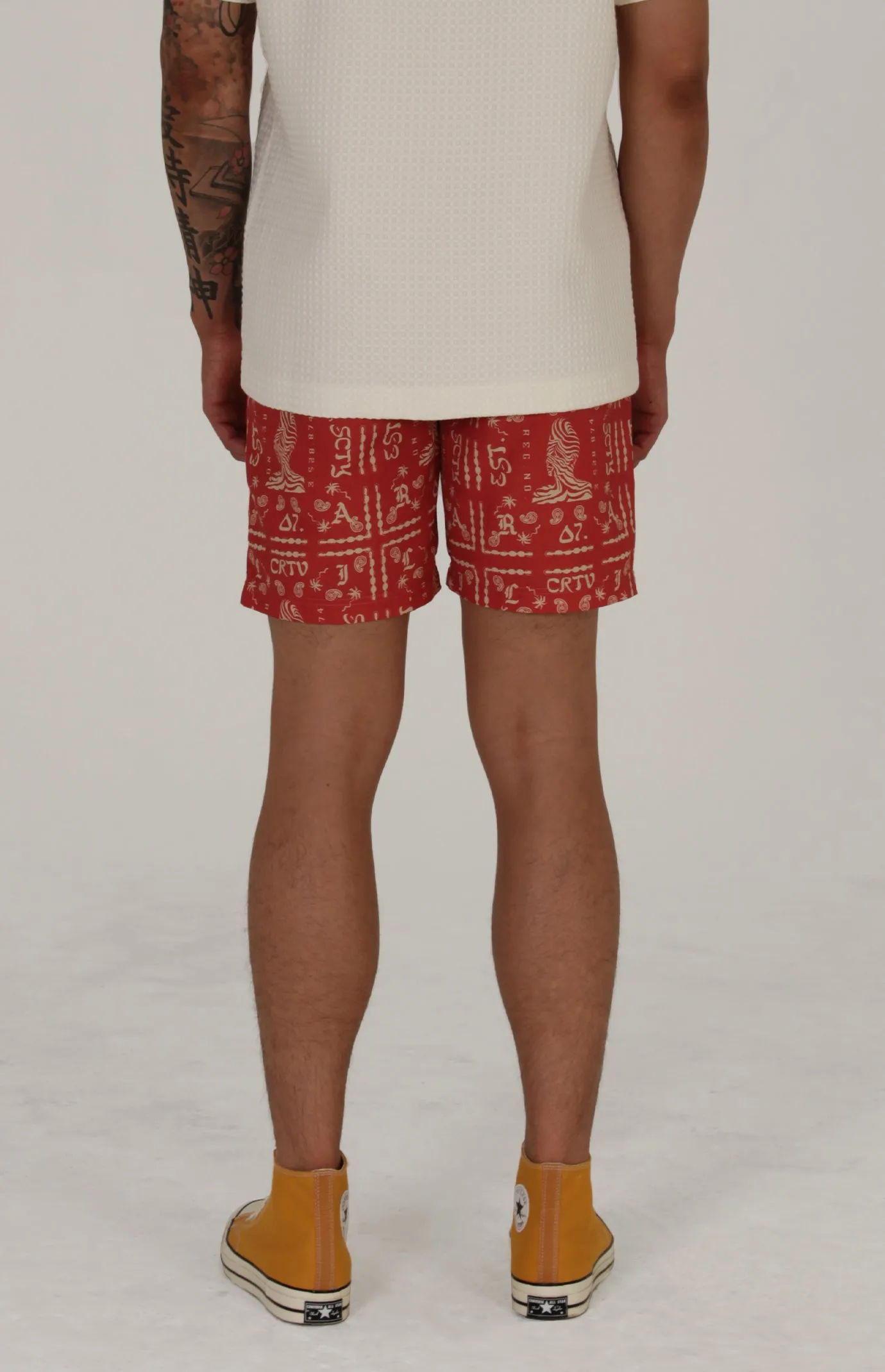 Barry Nylon Short | Brick