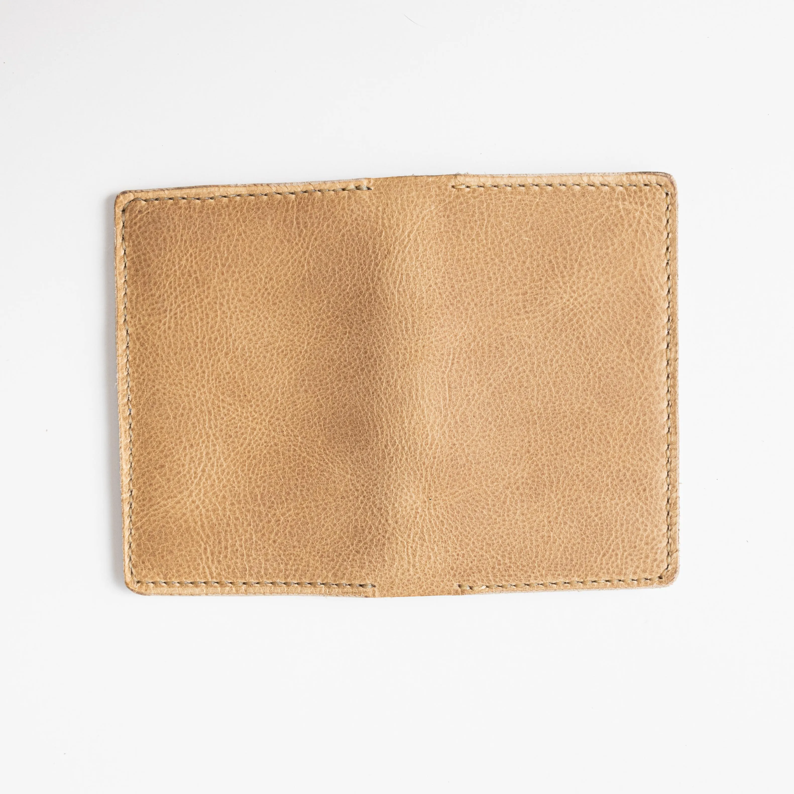 Beige Bison Notebook Wallet