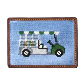 Beverage Cart (Lt. Blue) Credit Card Wallet