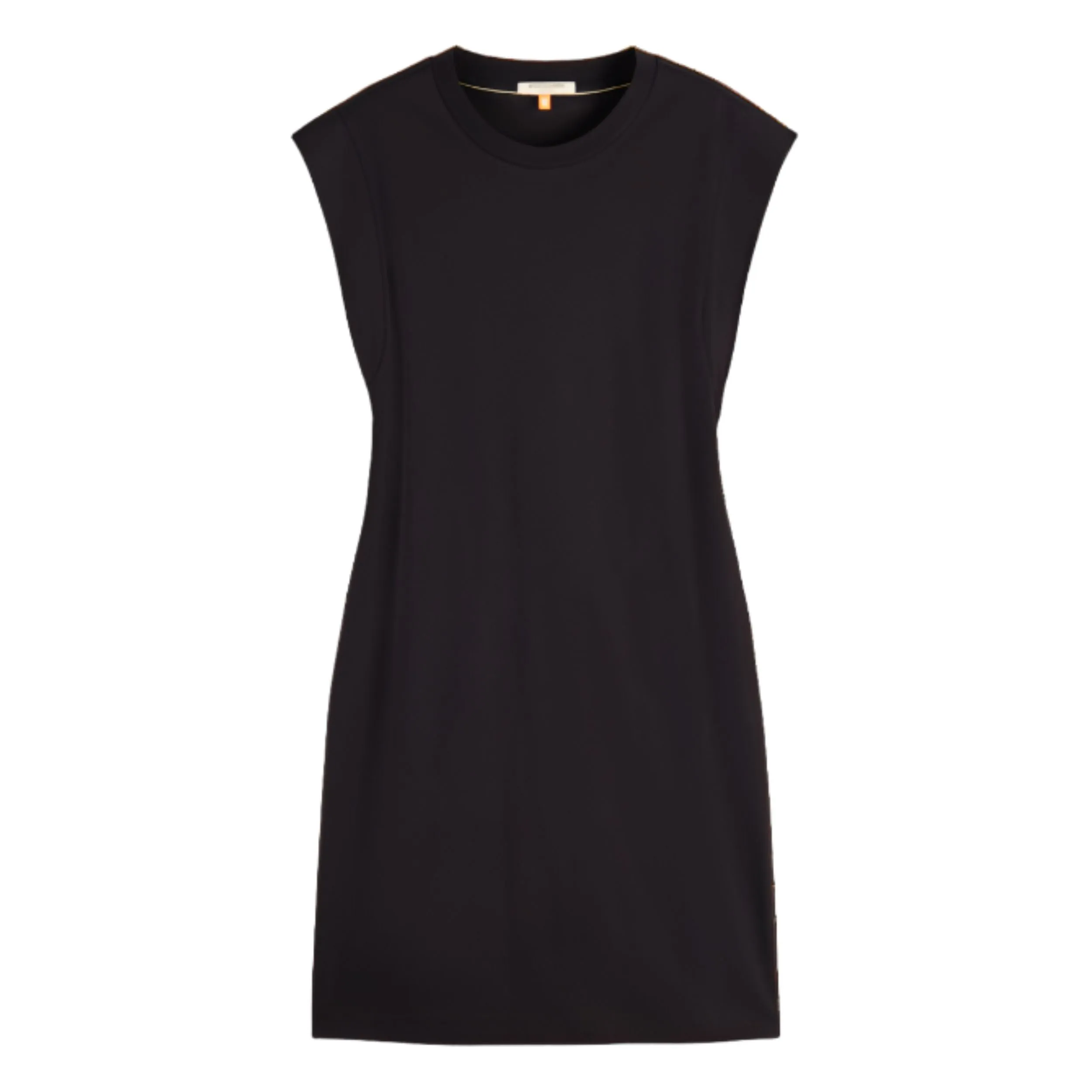 Black Tie Waist Mini Jersey Dress