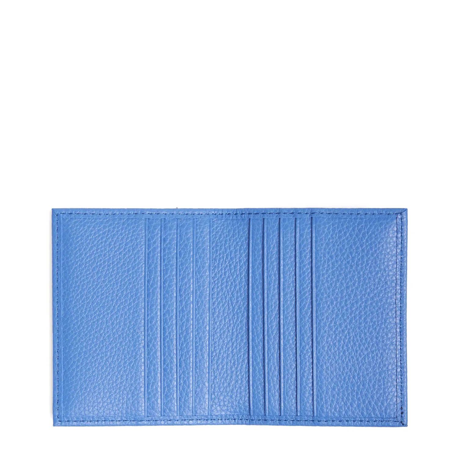 BLUETTE HAMMERED LEATHER FOLDING CARD HOLDER