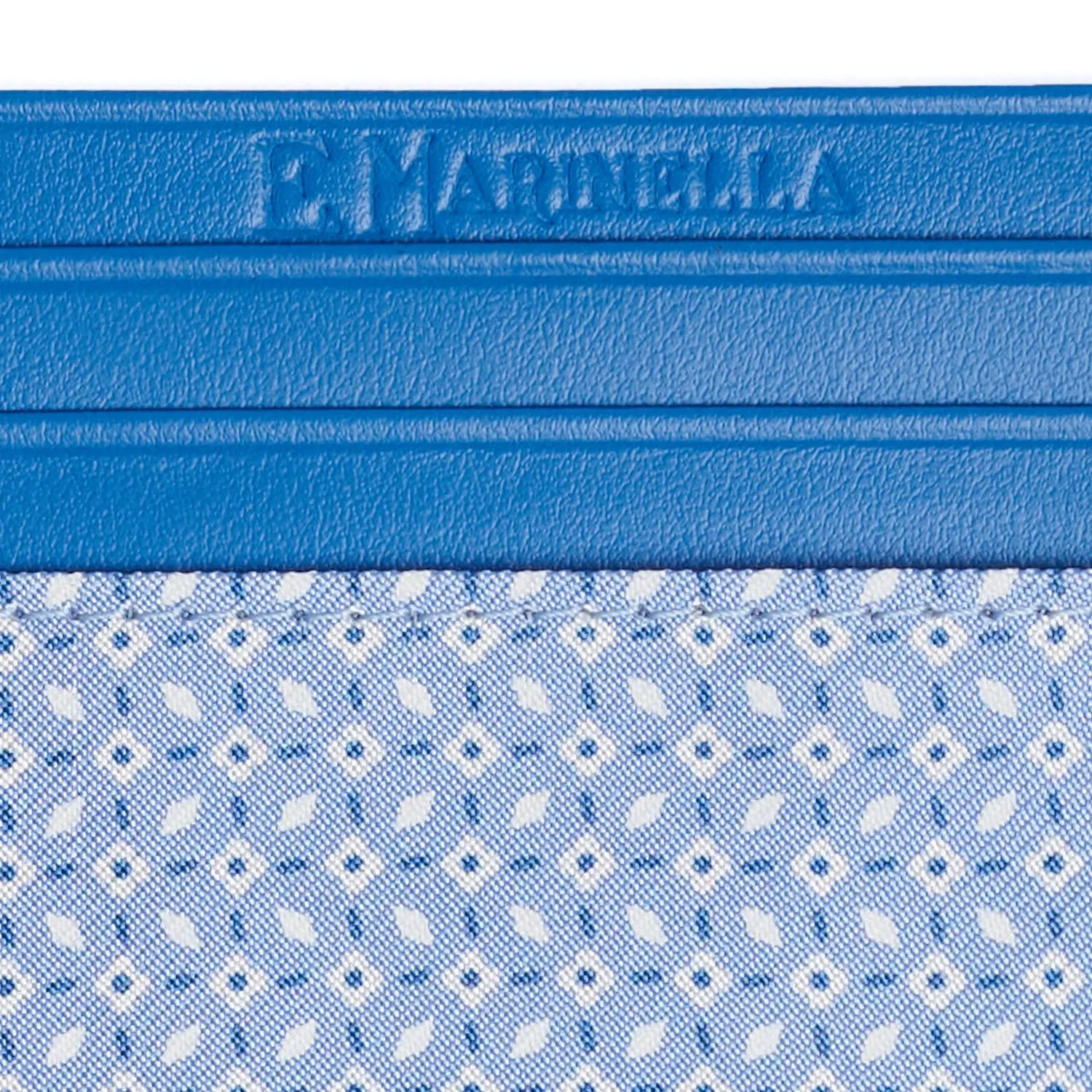 BLUETTE LEATHER AND SILK CREDIT CARD HOLDER