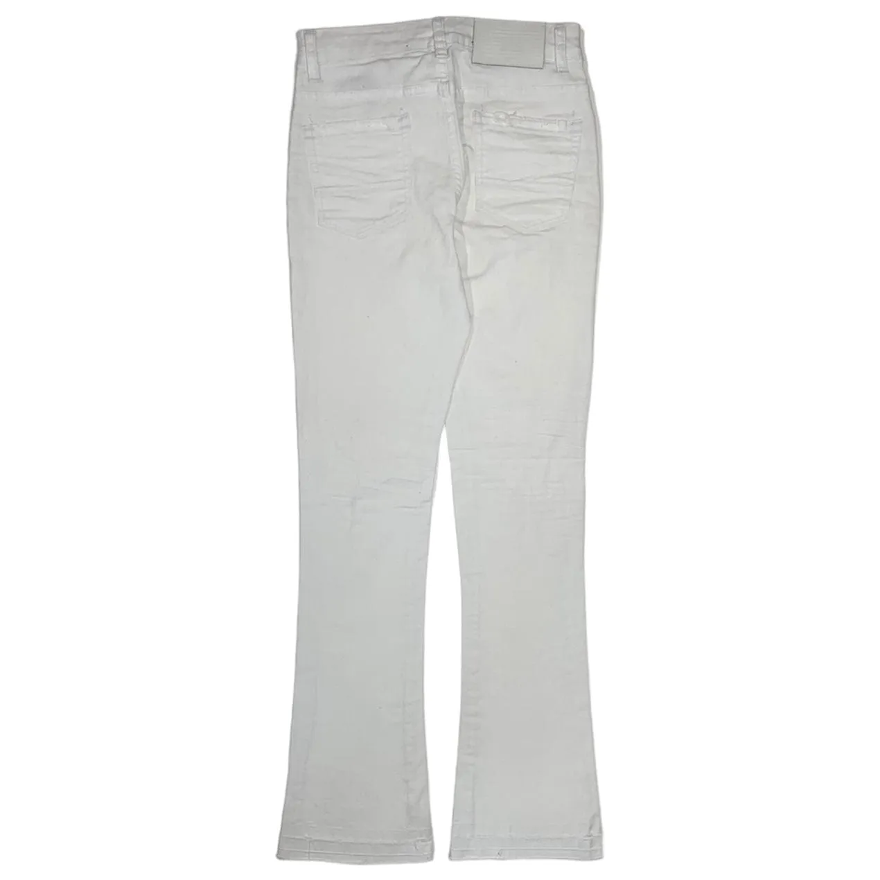 Boys Jordan Craig Martin Stacked Tribeca Twill Pants (White) JTF956RB