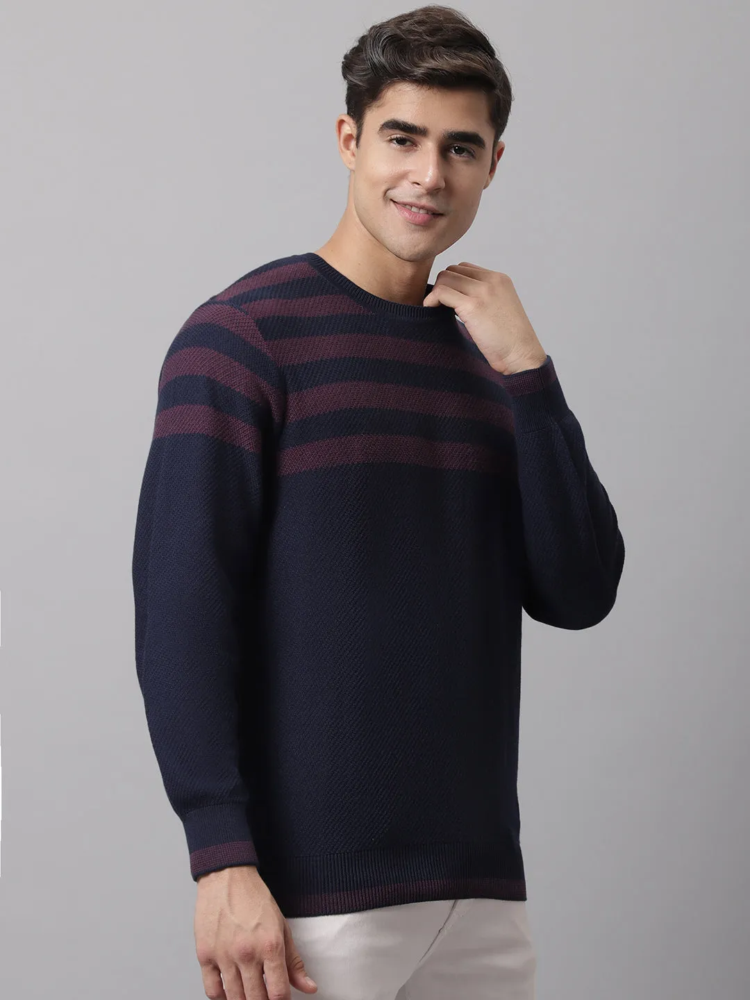 Cantabil  Navy Men Sweater