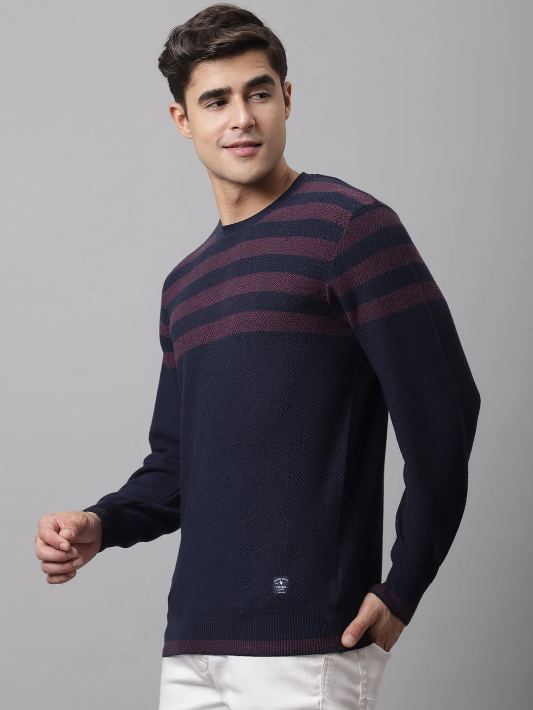 Cantabil  Navy Men Sweater