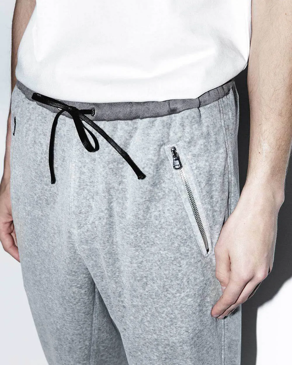 Dropped Rise Tapered Sweatpant