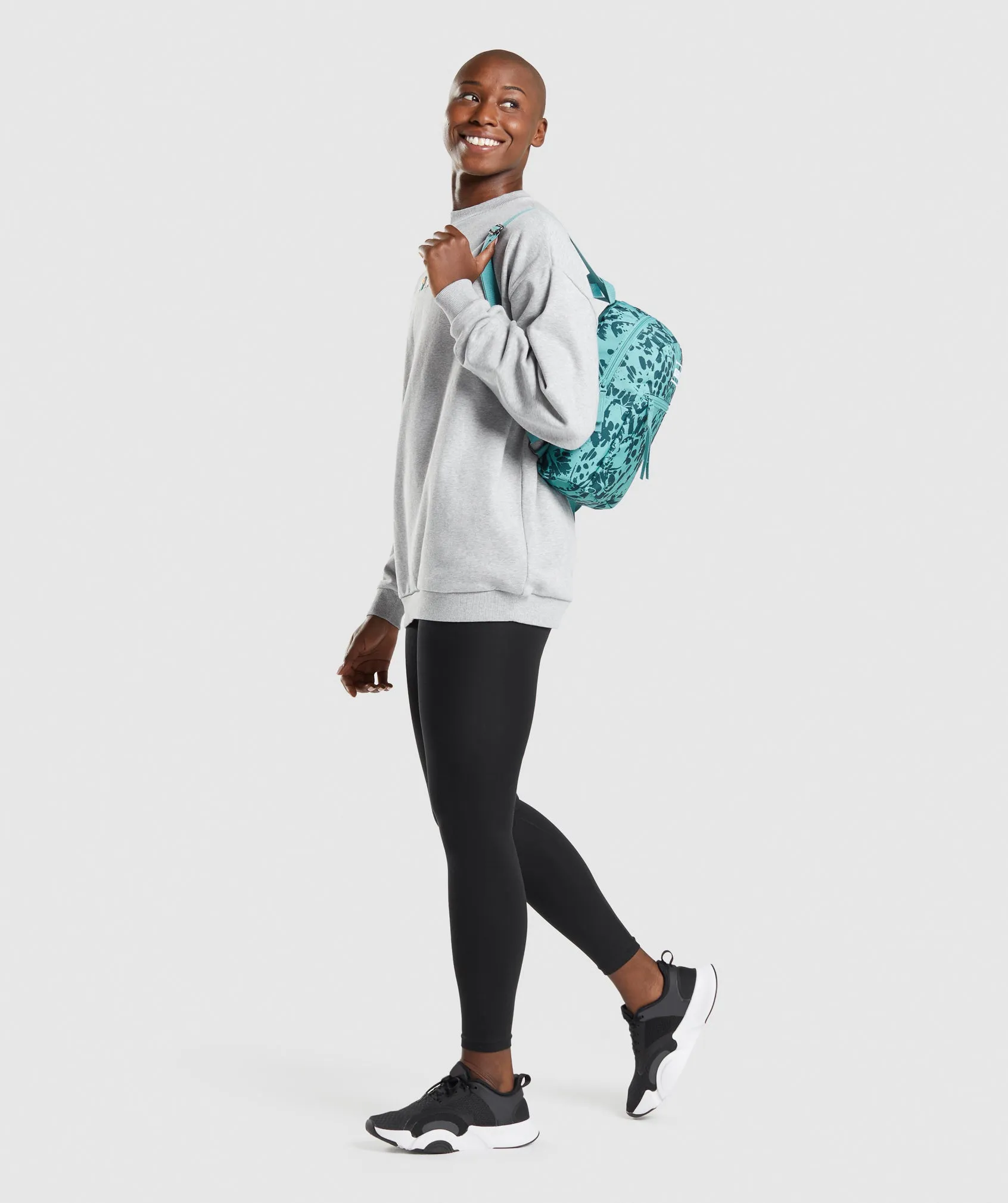 Gymshark Adapt Animal Graphic Mini Lifestyle BackPack - Teal Print