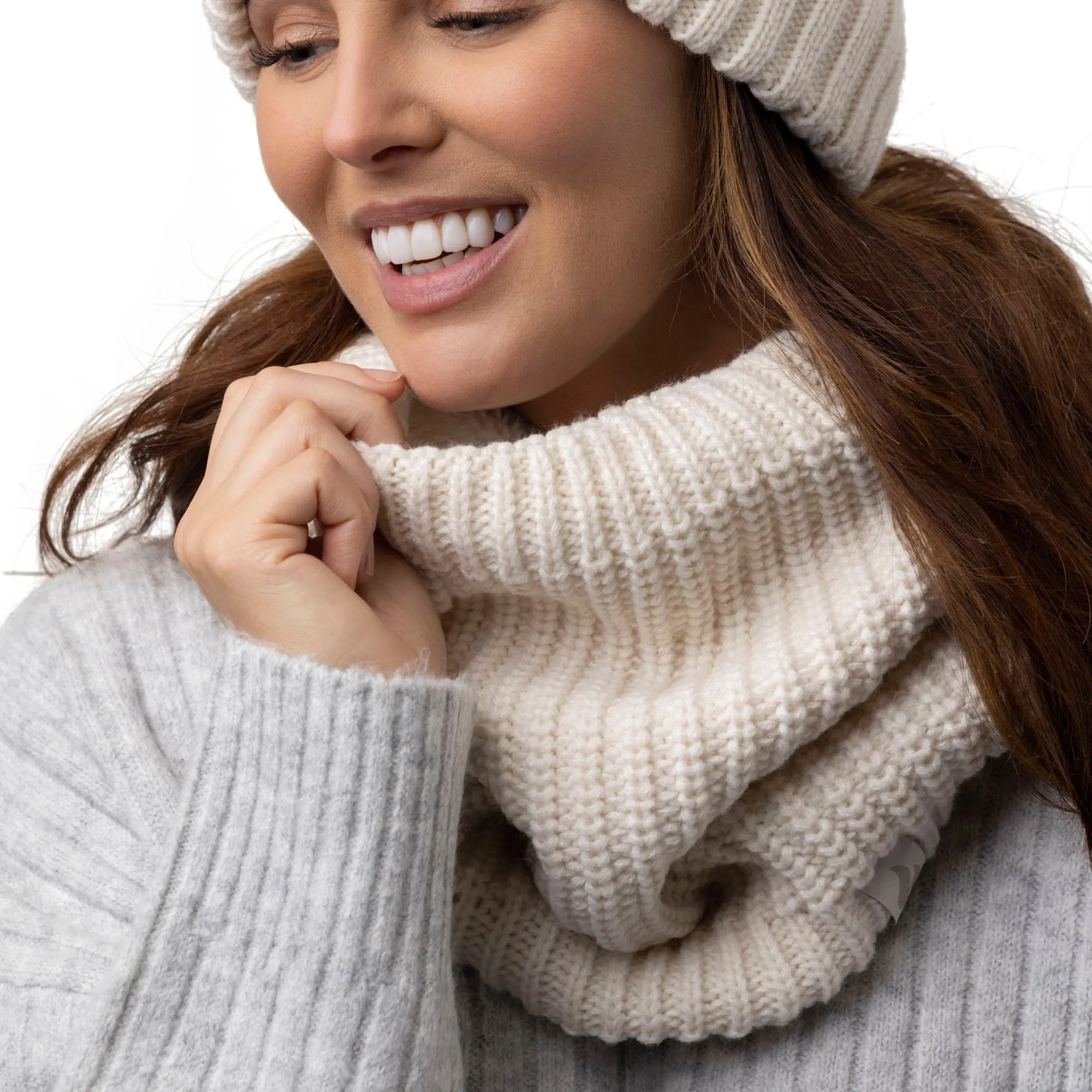 Ladies Boden Chunky Neck Warmer - Cream