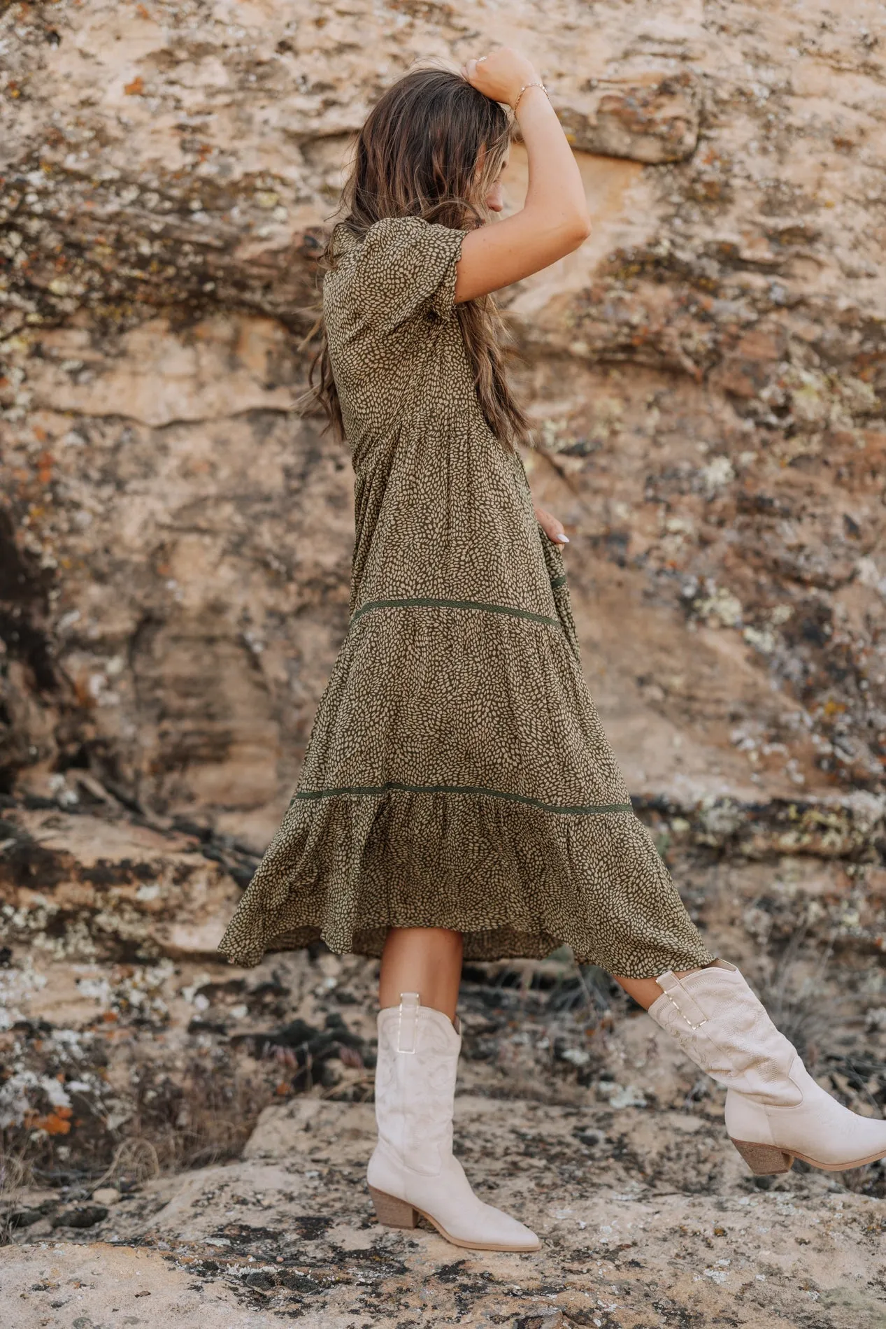 Nina Dress in Olive