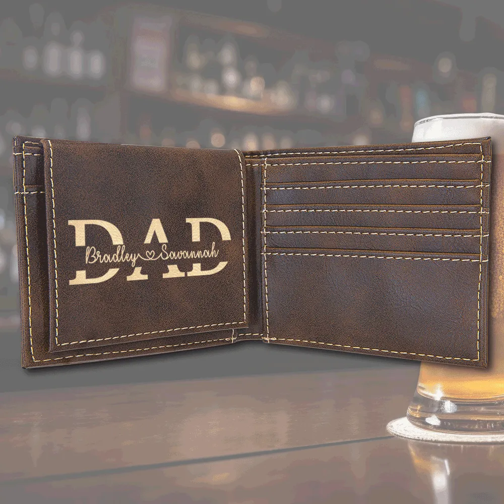 Perfect Gift For Dad - Custom Name Wallet