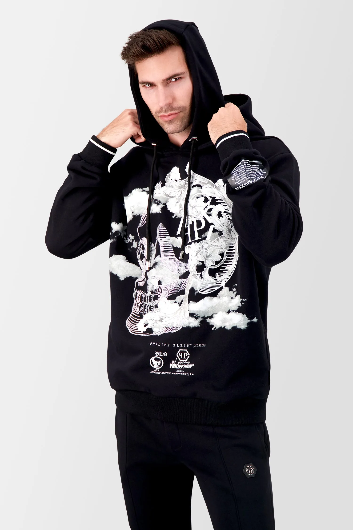 Philipp Plein Black Baroque Hoodie