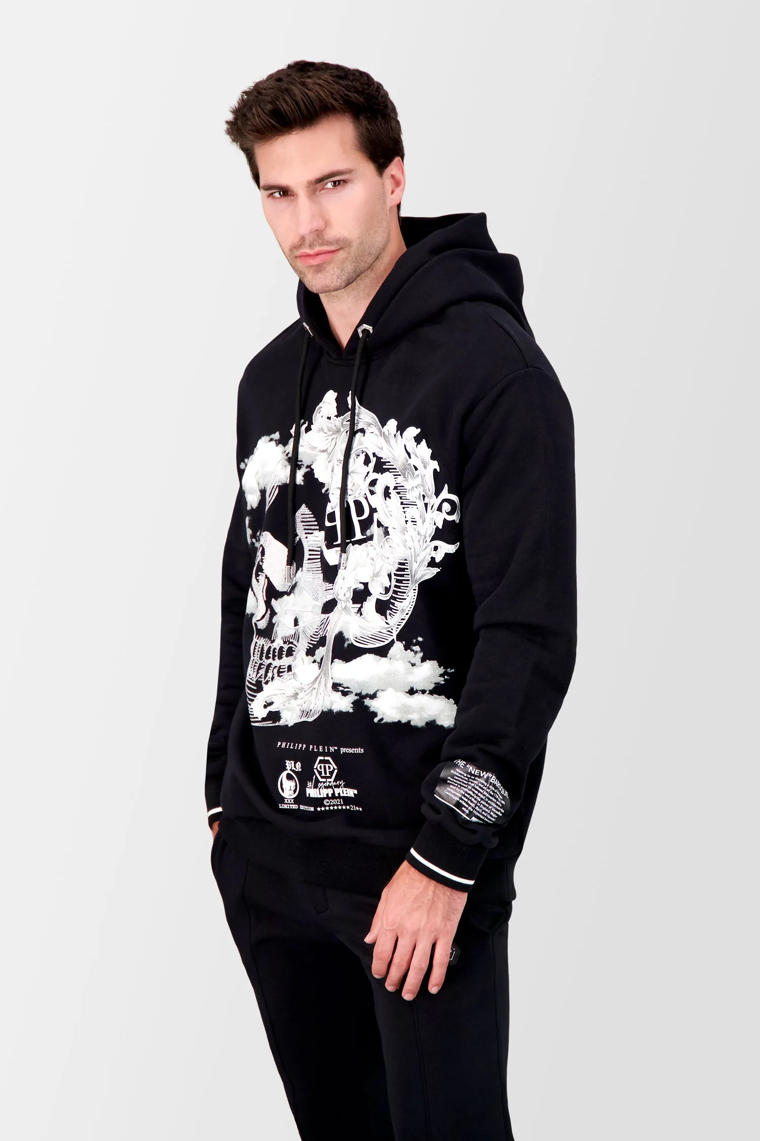 Philipp Plein Black Baroque Hoodie