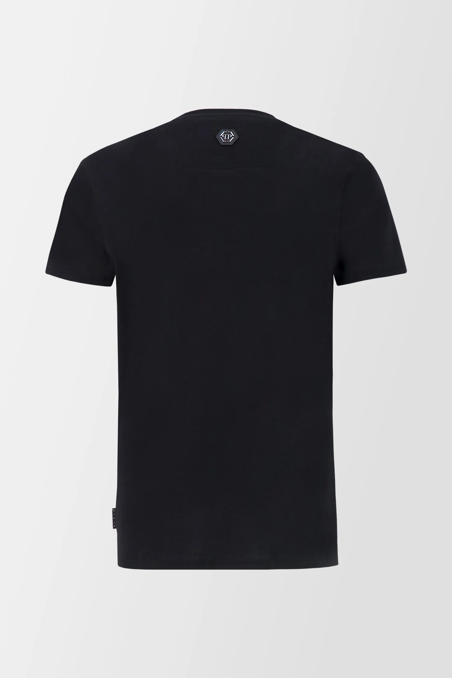 Philipp Plein Black Round Neck SS Hexagon T-Shirt