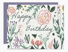 "Happy Birthday" - Plantable Greeting Card